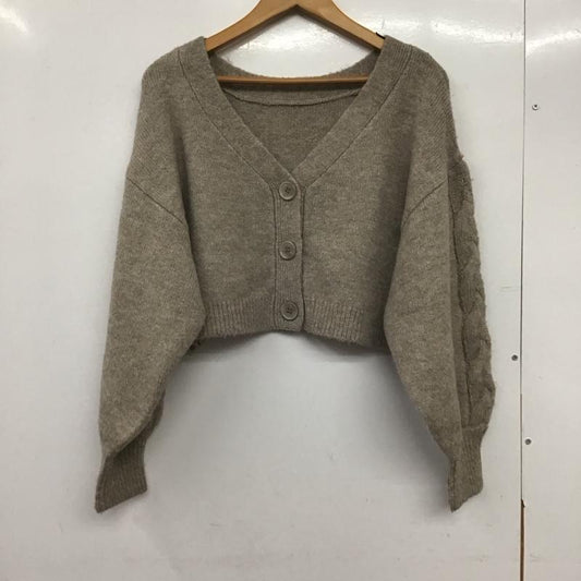 マーキュリーデュオ MERCURYDUO カーディガン 長袖 長袖カーディガン 前ボタン ニットカーディガン FREE 無地 ベージュ / ベージュ /  レディース USED 古着 中古 10145071