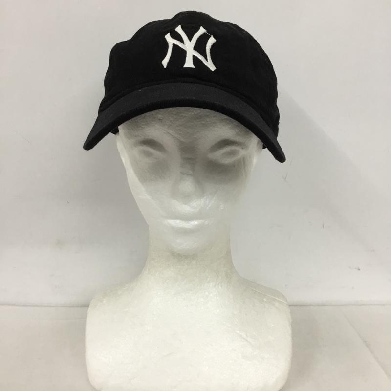 ニューエラ NEW ERA 帽子 キャップ NY ニューヨークヤンキース 9TWENTY コーデュロイ ロゴ、文字 黒 / ブラック /  メンズ USED 古着 中古 10129583