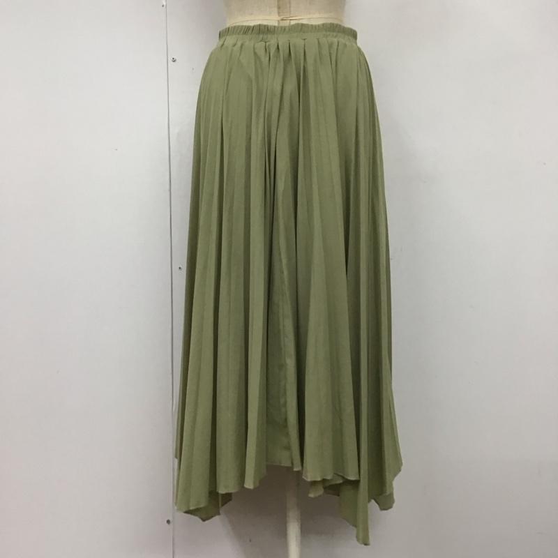 アルシーヴ archives スカート ロングスカート AR-0042 プリーツスカート 無地 カーキ / カーキ /  レディース USED 古着 中古 10110928