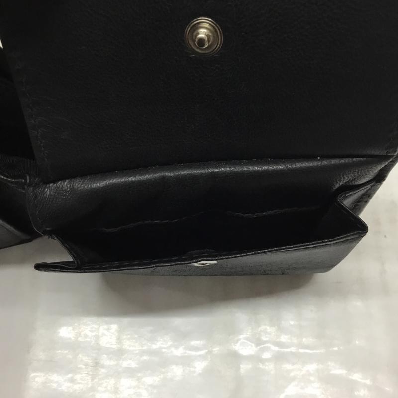 バレンシアガ BALENCIAGA 財布 二つ折り 487435 レザー 箱有 ロゴ、文字 黒 / ブラック /  メンズ USED 古着 中古 10113528