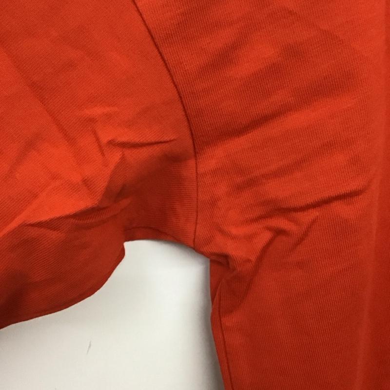 ジーユー GU Tシャツ 半袖 341-333500 ミハラヤスヒロ 21SS 別注ビッグTシャツ 5分袖 プリントTシャツ L ロゴ、文字 橙 / オレンジ /  メンズ USED 古着 中古 10140105