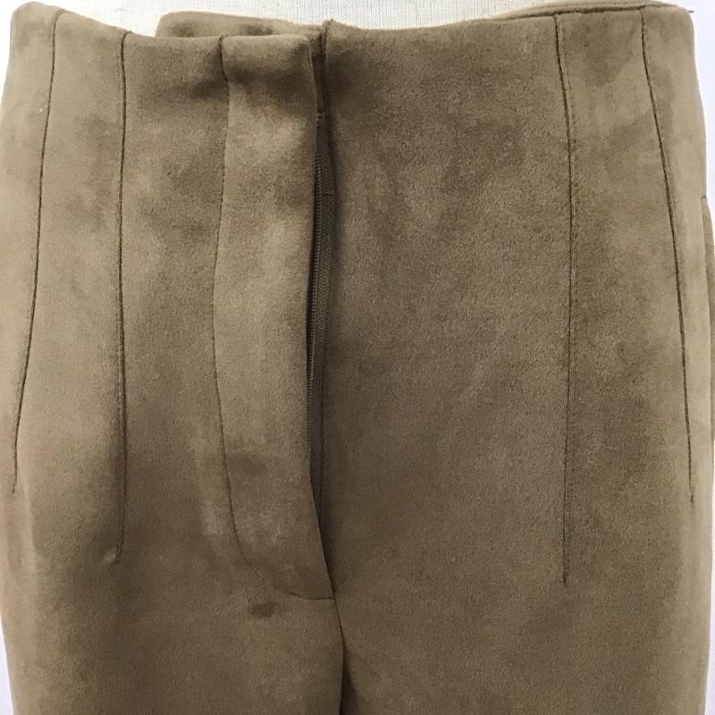 ザラ ZARA パンツ スラックス ハイウエスト フェイクスウェード M 無地 ベージュ / ベージュ /  レディース USED 古着 中古 10108607