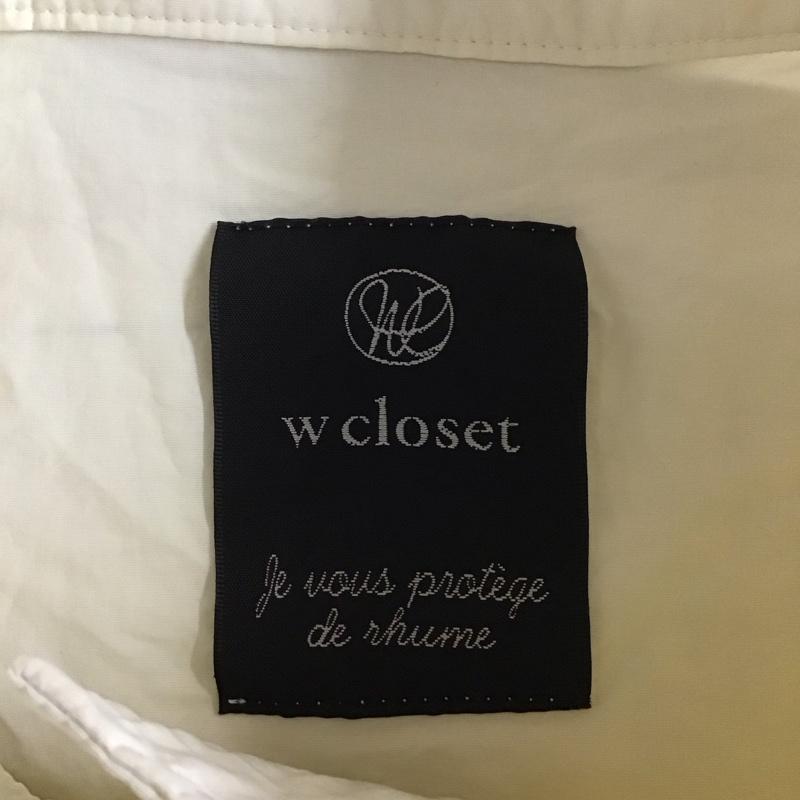 ダブルクローゼット w closet ベスト ベスト ジップアップベスト ノースリーブカットソー ナイロンベスト 無地 アイボリー / アイボリー /  レディース USED 古着 中古 10115236