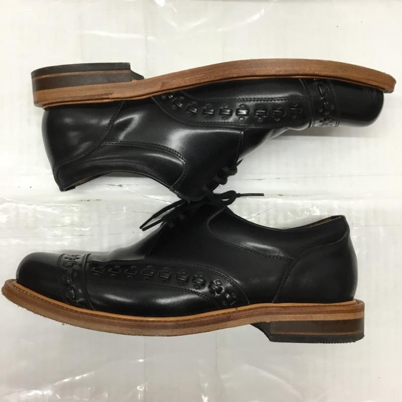 フラットヘッド The Flat Head 革靴 革靴 RJB ステッチ 8 無地 黒 / ブラック /  メンズ USED 古着 中古 10113962