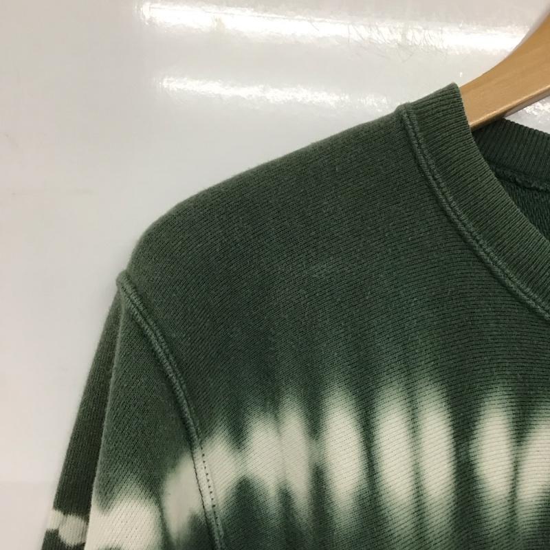 チャンピオン Campion トレーナー 長袖 c3-q012 トレーナー 長袖スウェット M 総柄 緑 / グリーン /  メンズ USED 古着 中古 10142948