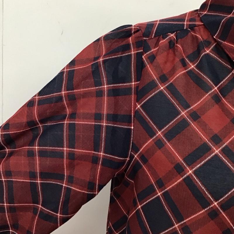 ローリーズファーム LOWRYS FARM シャツ、ブラウス 長袖 M チェック マルチカラー / マルチカラー /  レディース USED 古着 中古 10121378