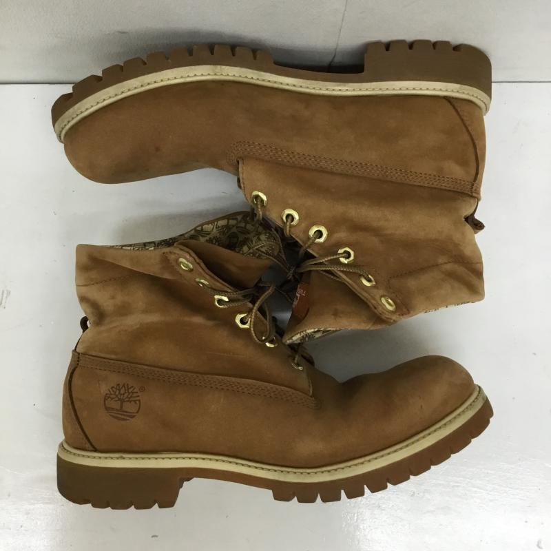 ティンバーランド Timberland ブーツ 一般 D475 192 US：9 ロゴ、文字 茶 / ブラウン /  メンズ USED 古着 中古 10138525
