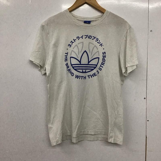 アディダス adidas Tシャツ 半袖 aj7145 半袖カットソー プリントTシャツ プリント 白 / ホワイト /  メンズ USED 古着 中古 10148999