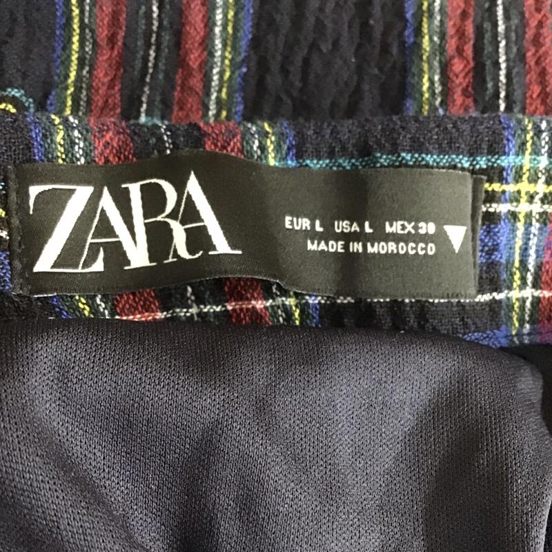 ザラ ZARA スカート ロングスカート L チェック マルチカラー / マルチカラー /  レディース USED 古着 中古 10107583