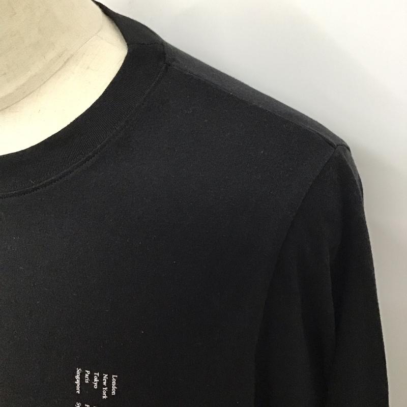 ルイス Lui s Tシャツ 長袖 LUZ2002718A0006 ロンT バックプリント M ロゴ、文字 黒 / ブラック /  メンズ USED 古着 中古 10118326