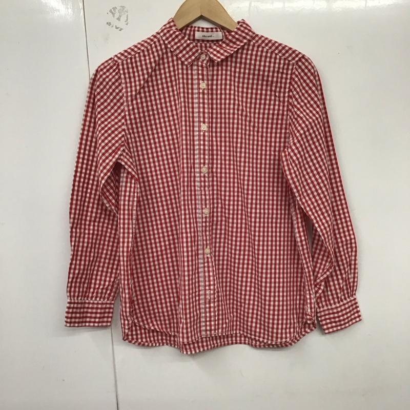 ニコアンド niko and... シャツ、ブラウス 長袖 20572200 チェック 白 / ホワイト / X 赤 / レッド /  レディース USED 古着 中古 10129157