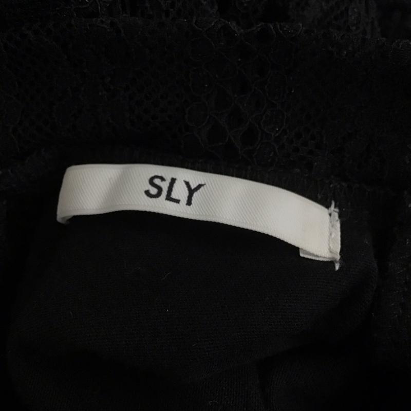 スライ SLY ワンピース ロングスカート 030bak83-7980 STANDLACELONGOP 長袖ロングワンピース フレアレースワンピース 1 レース柄 黒 / ブラック /  レディース USED 古着 中古 10110231