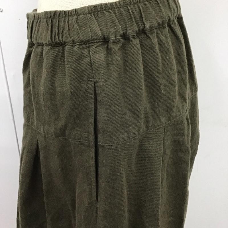 スタディオクリップ studio CLIP パンツ サルエルパンツ M 無地 カーキ / カーキ /  レディース USED 古着 中古 10119862