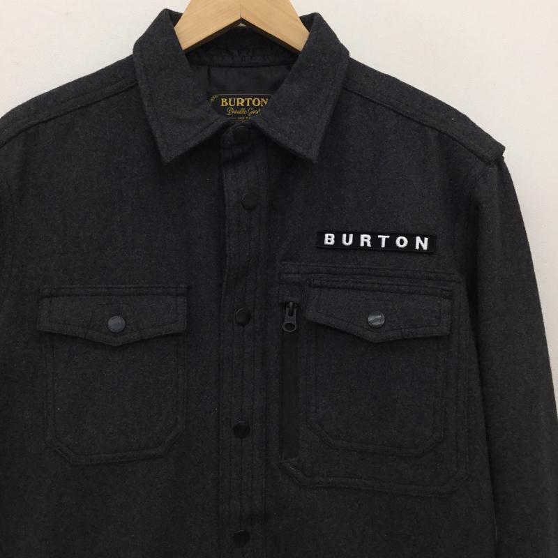 バートン BURTON ジャケット、上着 ジャケット、ブレザー S ロゴ、文字 灰 / グレー /  メンズ USED 古着 中古 10141534