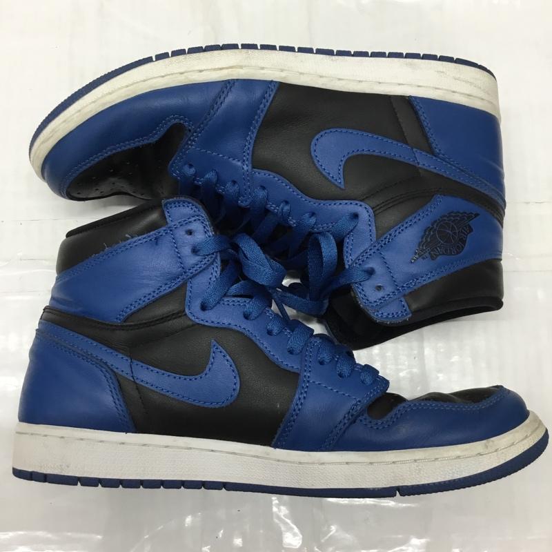 ナイキ NIKE スニーカー スニーカー 555088-404 AIR JORDAN 1 RETRO HIGH OG 27.5cm 箱有 27.5cm ロゴ、文字 黒 / ブラック / X 青 / ブルー /  メンズ USED 古着 中古 10122250
