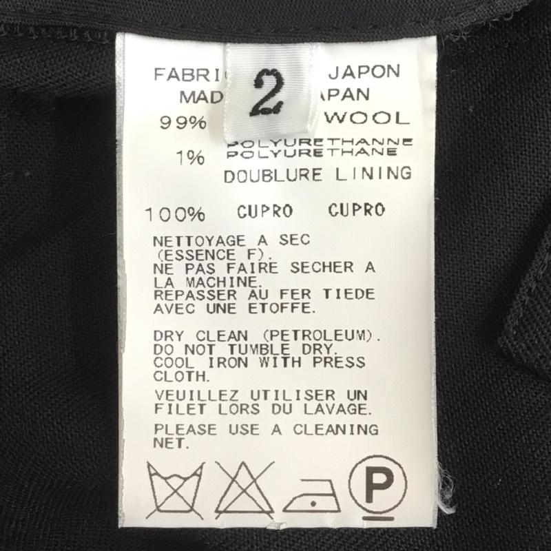 ヨウジヤマモト Yohji Yamamoto パンツ スラックス 2 無地 黒 / ブラック /  メンズ USED 古着 中古 10110119