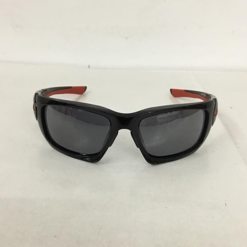 オークリー OAKLEY めがね・サングラス サングラス OO9134-10 SCALPEL ミラーレンズ ワンポイント 黒 / ブラック / X 赤 / レッド /  メンズ USED 古着 中古 10129368