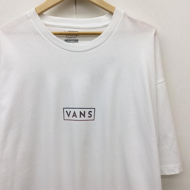 バンズ VANS Tシャツ 半袖 VN0A5E81WHT1 XL ロゴ、文字 白 / ホワイト /  メンズ USED 古着 中古 10134790