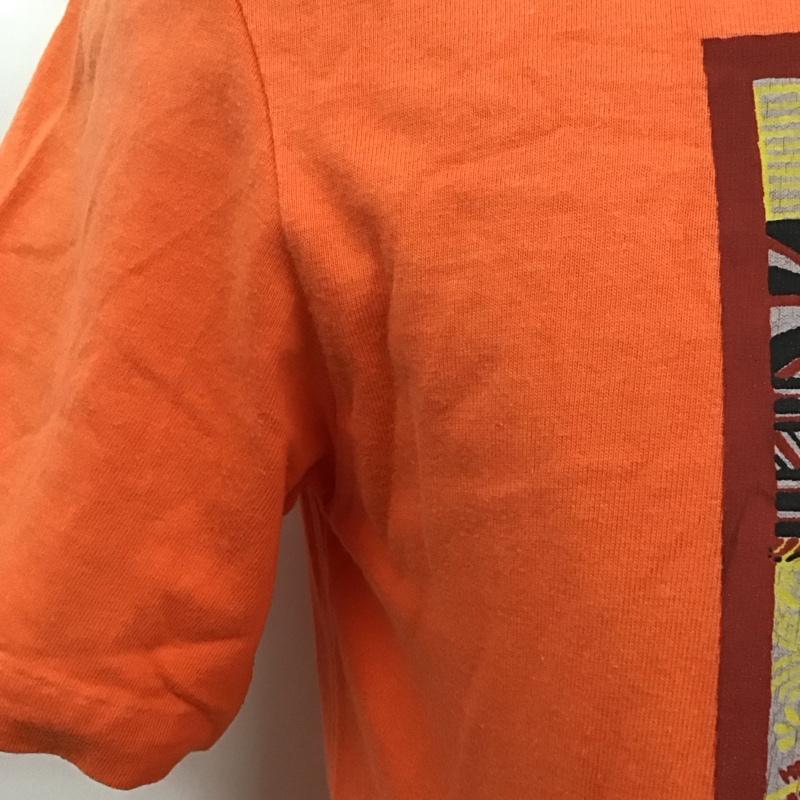 ハリウッドランチマーケット HOLLYWOOD RANCH MARKET Tシャツ 半袖 半袖カットソー プリントTシャツ クルーネックカットソー 2 ロゴ、文字 橙 / オレンジ /  メンズ USED 古着 中古 10117275