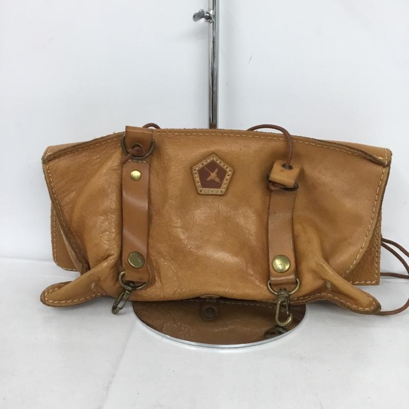 アインソフ AINSOPH ショルダーバッグ ショルダーバッグ レザー 無地 茶 / ブラウン /  レディース USED 古着 中古 10132050