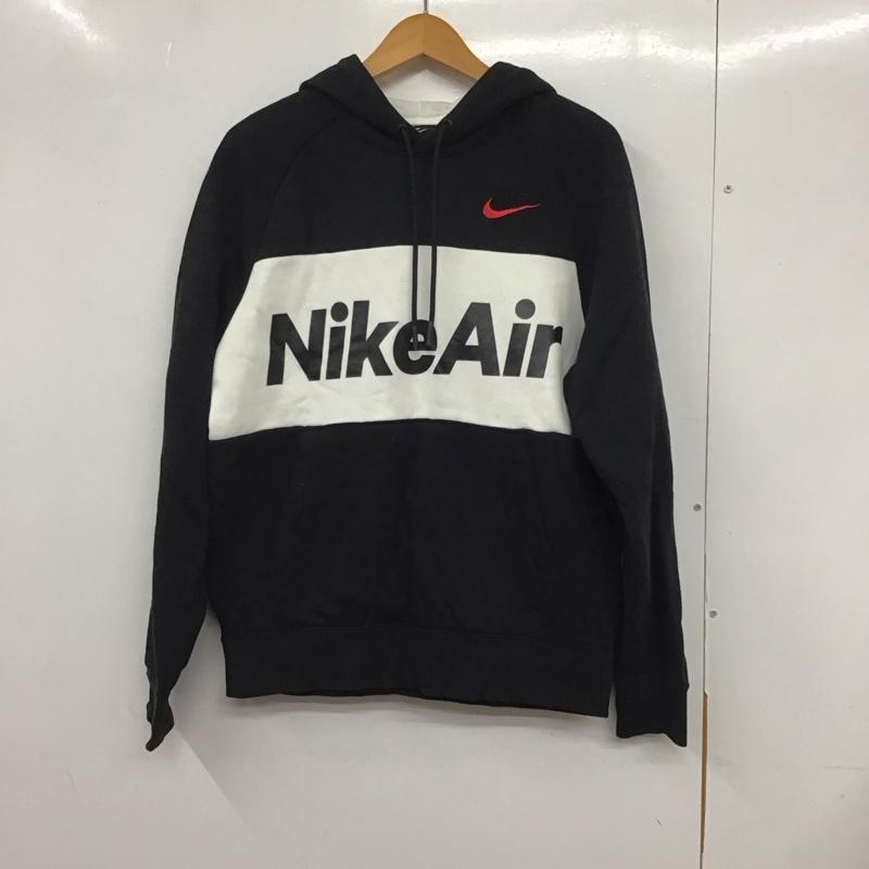 ナイキ NIKE パーカー 長袖 cj4825-010 AirFleecePulloverHoodie 長袖スウェット S ロゴ、文字 白 / ホワイト / X 黒 / ブラック /  メンズ USED 古着 中古 10132640