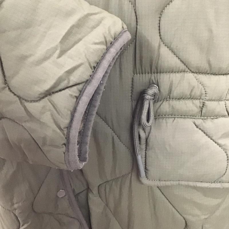 ザラ ZARA ジャケット、上着 ジャケット、ブレザー キルティングジャケット スタンドカラージャケット ボタン前開ジャケット M 無地 カーキ / カーキ /  レディース USED 古着 中古 10124740