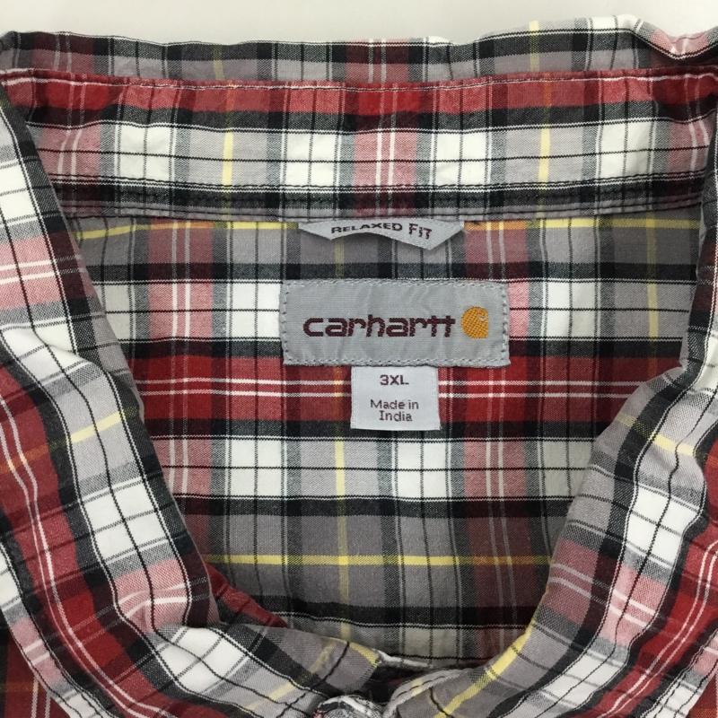 カーハート Carhartt シャツ、ブラウス 半袖 半袖シャツ カラーシャツ 半袖カットソー チェックシャツ チェック マルチカラー / マルチカラー /  メンズ USED 古着 中古 10115760