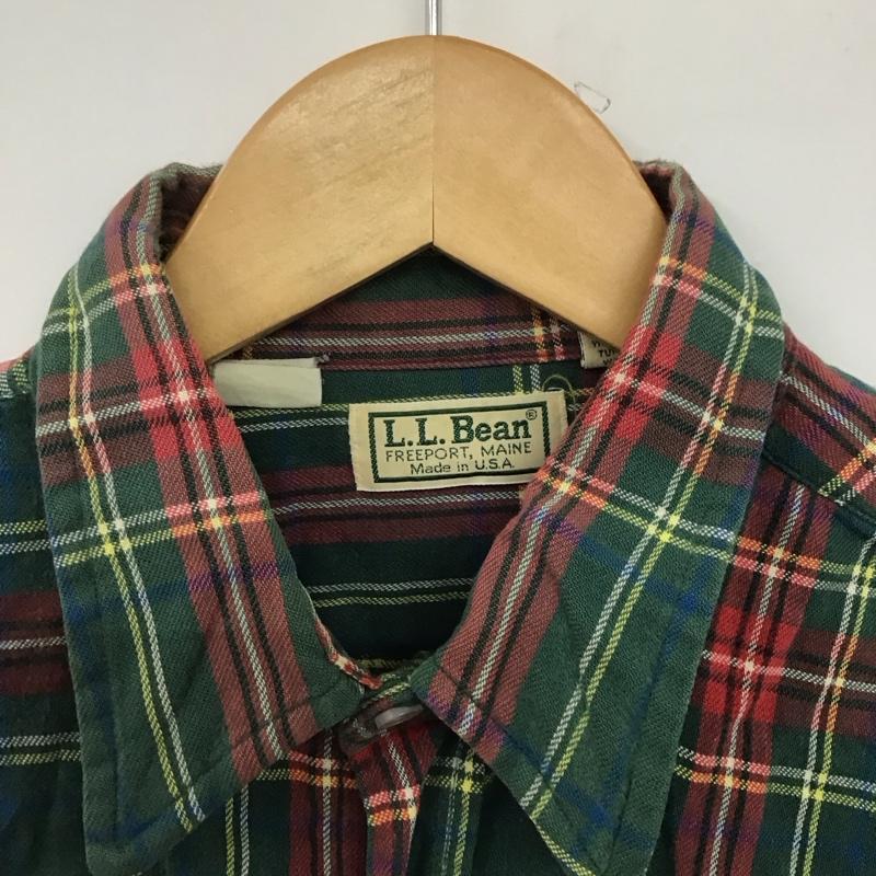 エルエルビーン L.L.Bean シャツ、ブラウス 長袖 長袖シャツ チェックシャツ カラーシャツ L チェック マルチカラー / マルチカラー /  メンズ USED 古着 中古 10146984