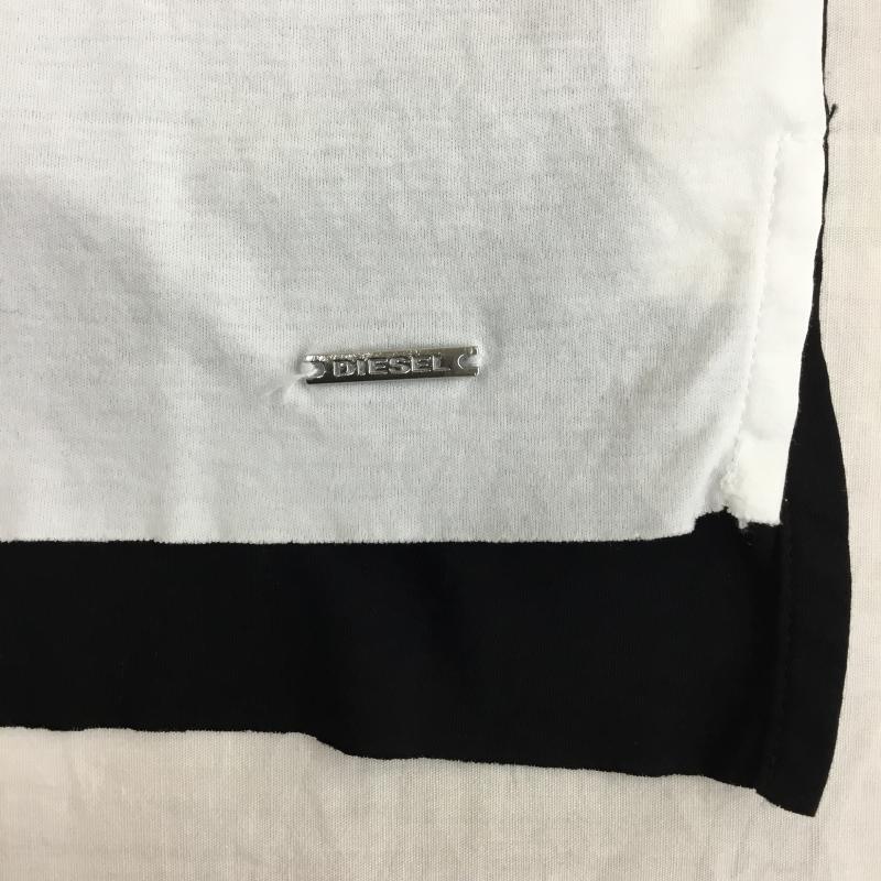 ディーゼル DIESEL Tシャツ 半袖 S プリント X ロゴ、文字 白 / ホワイト / X 青 / ブルー /  レディース USED 古着 中古 10141842