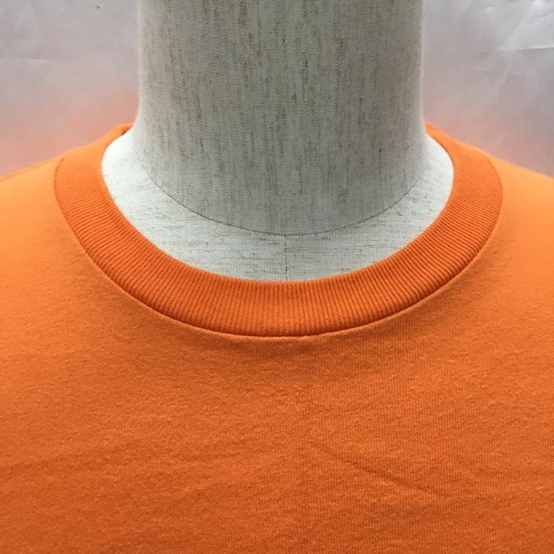 ベンデイビス BEN DAVIS カットソー 長袖 長袖カットソー クルーネックカットソー ロングスリーブカットソー プリントTシャツ M 無地 橙 / オレンジ /  メンズ USED 古着 中古 10114895