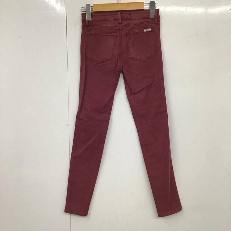 スライジーンズ SLY JEANS パンツ デニム、ジーンズ 0306AB12-0130-1 ストレッチ カラージーンズ 0 無地 ボルドー / ボルドー /  レディース USED 古着 中古 10117369