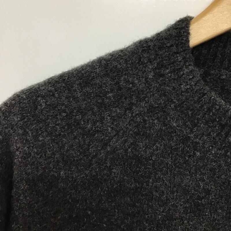 ザラ ZARA カーディガン 長袖 5536 153 807 クルーネック ショート丈 クロップド丈 XS 無地 ダークグレー / ダークグレー /  レディース USED 古着 中古 10143790