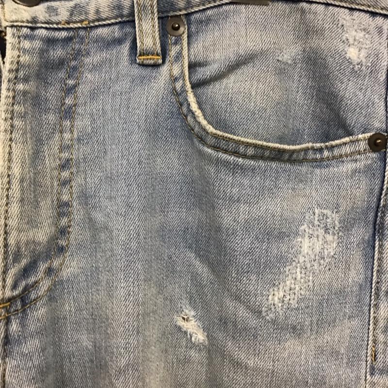 ロンハーマン Ron Herman パンツ デニム、ジーンズ デニムパンツ スリムパンツ ストレッチパンツ ダメージジーンズ 30インチ ダメージ加工 インディゴ / インディゴ /  メンズ USED 古着 中古 10117557