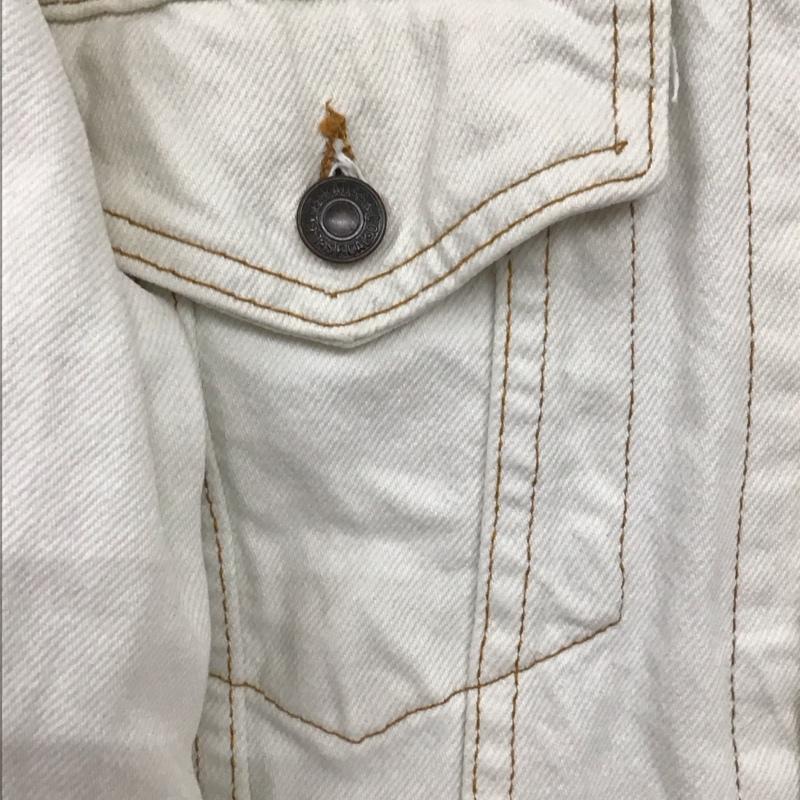 リーバイス Levi s ジャケット、上着 ジャケット、ブレザー デニムジャケット Gジャン 40 無地 白 / ホワイト /  メンズ USED 古着 中古 10134527