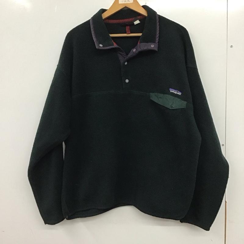 パタゴニア patagonia ジャケット、上着 ジャンパー、ブルゾン フリース プルオーバー 90s スナップT XL 無地 緑 / グリーン /  メンズ USED 古着 中古 10107862
