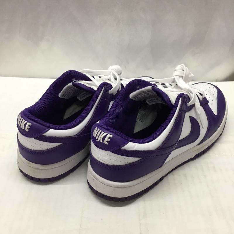 ナイキ NIKE スニーカー スニーカー DD1391 104 DUNK LOW RETRO 26.5cm 箱有 26.5cm ロゴ、文字 白 / ホワイト / X 紫 / パープル /  メンズ USED 古着 中古 10110574
