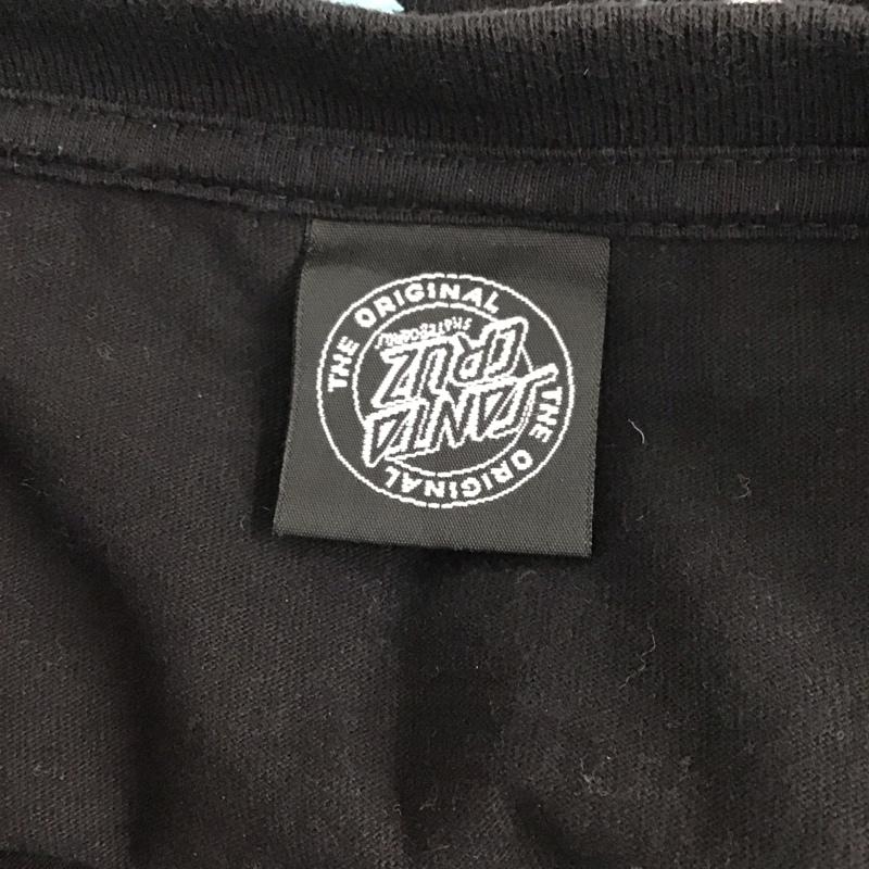 サンタクルーズ SANTA CRUZ Tシャツ 半袖 半袖カットソー プリントTシャツ クルーネックカットソー M ロゴ、文字 黒 / ブラック /  メンズ USED 古着 中古 10123532