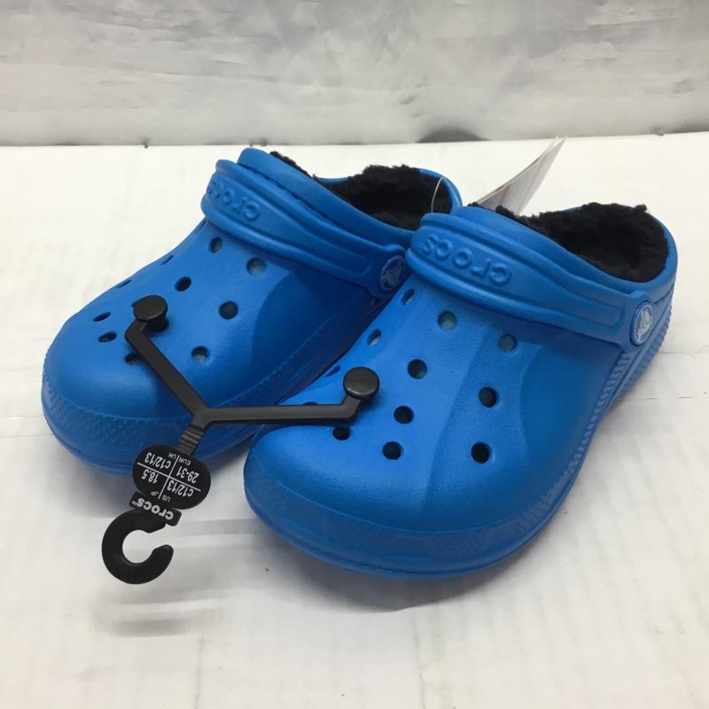 クロックス crocs シューズ シューズ relen lined clog k 18.5cm 18.5cm 無地 青 / ブルー /  ボーイズ USED 古着 中古 10122296