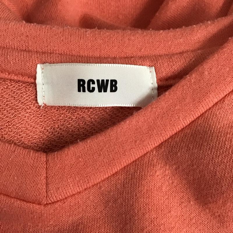 ロデオクラウンズワイドボウル RODEO CROWNS WIDE BOWL ワンピース ミニスカート 4209sr93-1750 UNIVVネックTシャツワンピース 半袖ワンピース プリントTシャツ S ロゴ、文字 橙 / オレンジ /  レディース USED 古着 中古 10114949