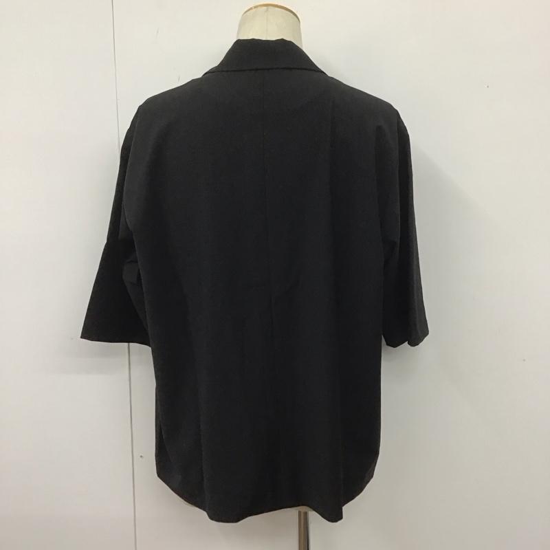 ハレ HARE ジャケット、上着 ジャケット、ブレザー ha030205ad テーラードジャケット 半袖ジャケット アウター カラーシャツ M 無地 黒 / ブラック /  メンズ USED 古着 中古 10107484