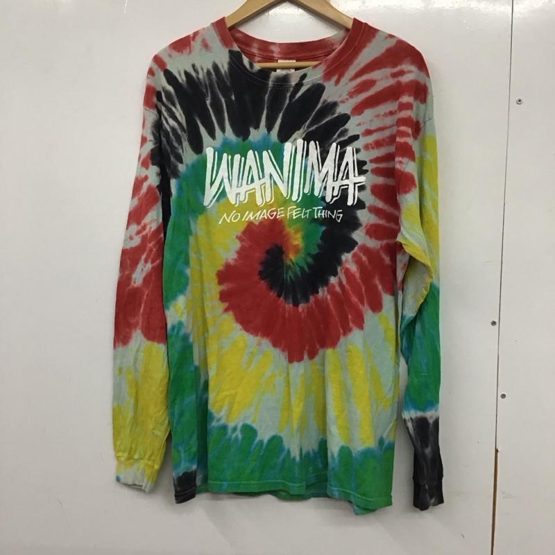 古着 USED カットソー 長袖 長袖カットソー プリントカットソー クルーネック L プリント マルチカラー / マルチカラー /  メンズ USED 古着 中古 10134563