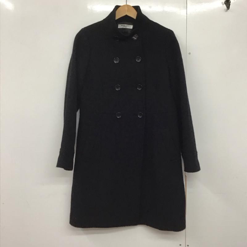 ナチュラルビューティーベーシック NATURAL BEAUTY BASIC コート コート一般 長袖ロングコート アウター カジュアルジャケット L 無地 黒 / ブラック /  レディース USED 古着 中古 10142663