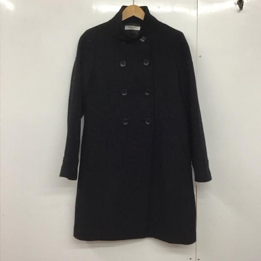ナチュラルビューティーベーシック NATURAL BEAUTY BASIC コート コート一般 長袖ロングコート アウター カジュアルジャケット L 無地 黒 / ブラック /  レディース USED 古着 中古 10142663