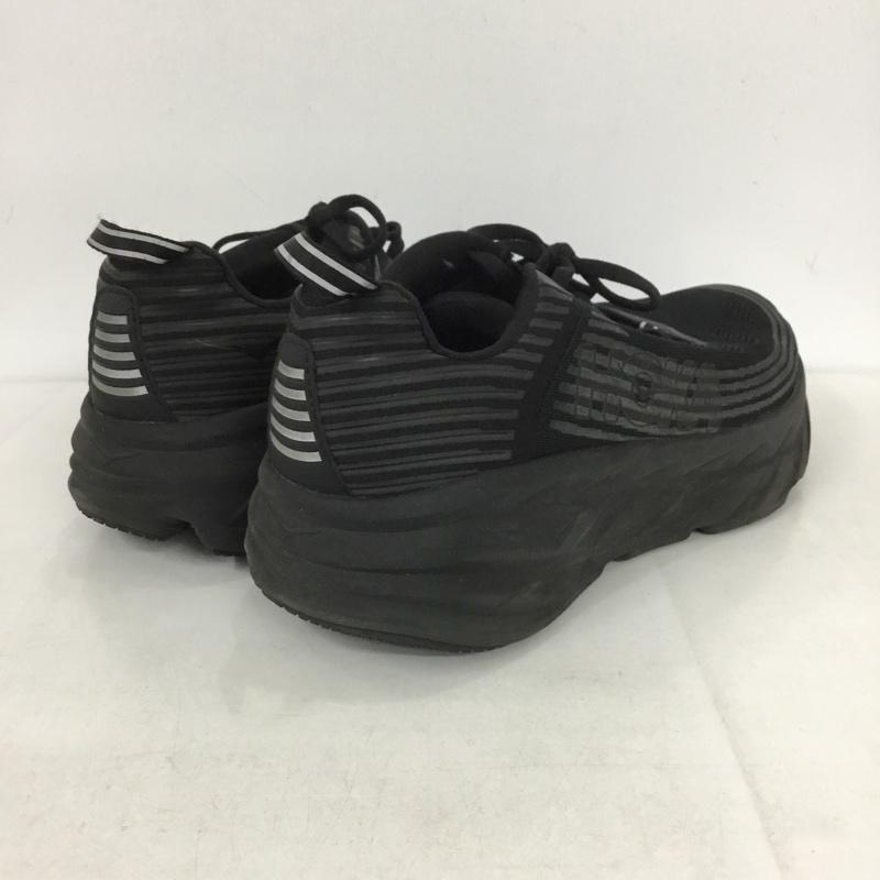 ホカ HOKA スニーカー スニーカー 1019271 BONDI 6 WIDE 27.5cm 27.5cm ロゴ、文字 黒 / ブラック /  メンズ USED 古着 中古 10134813