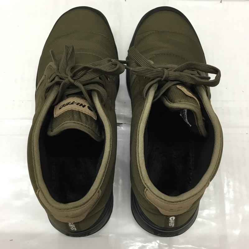 ハイテック HI-TEC スニーカー スニーカー 1K-57-2 ハイカット 25.5cm 25.5cm ロゴ、文字 カーキ / カーキ / X 黒 / ブラック /  メンズ USED 古着 中古 10110489