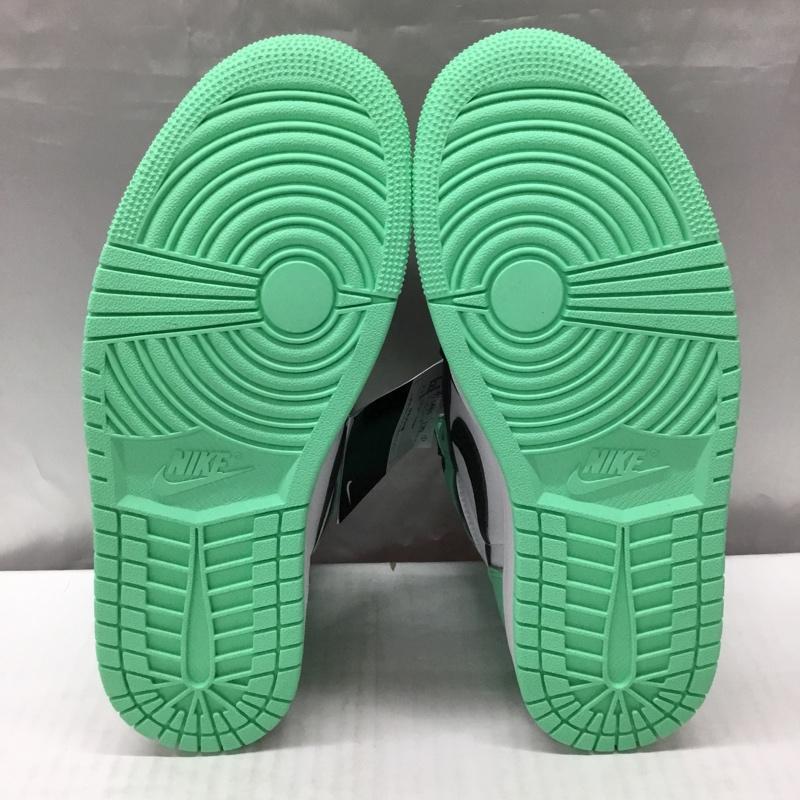 ナイキ NIKE スニーカー スニーカー DZ5485 130 AIR JORDAN 1 RETRO HIGH OG 27cm 箱有 27.0cm ロゴ、文字 白 / ホワイト / X 黒 / ブラック / X 薄緑 / ライトグリーン /  メンズ USED 古着 中古 10112844