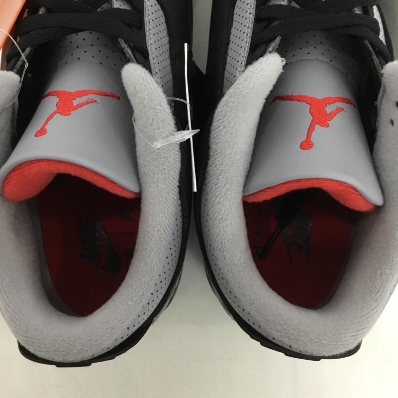 ナイキ NIKE スニーカー スニーカー DN3707 010 AIR JORDAN 3 RETRO 28.5cm 箱有 28.5cm ロゴ、文字 黒 / ブラック / X 灰 / グレー /  メンズ USED 古着 中古 10131580