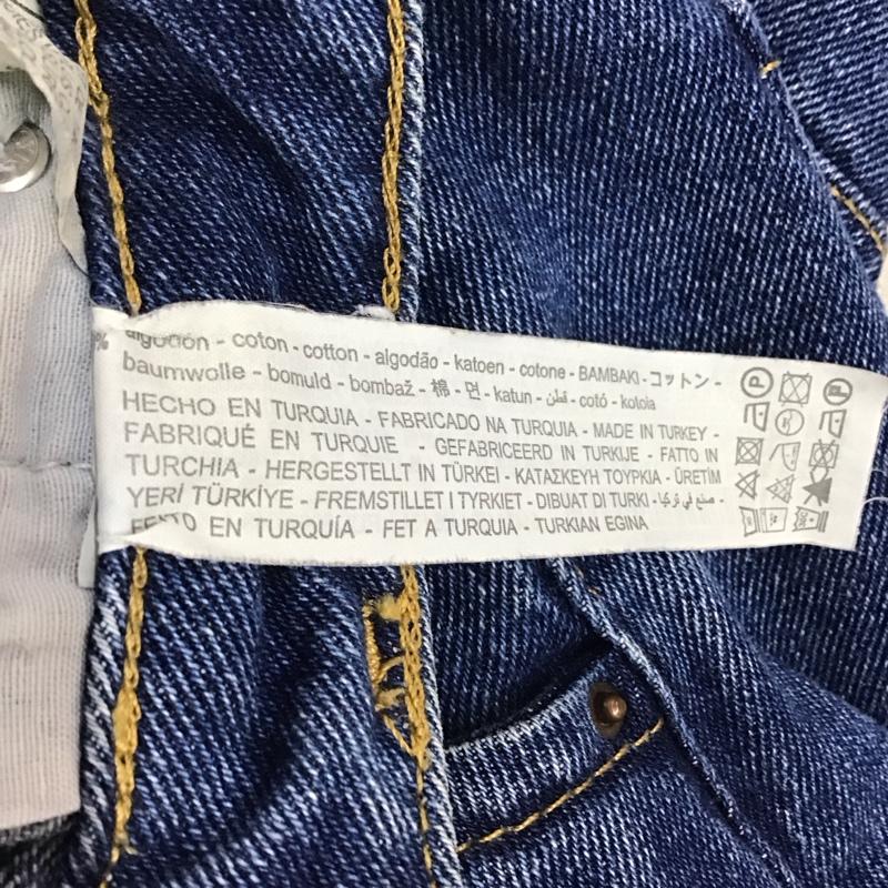 ザラ ZARA パンツ デニム、ジーンズ 6147 159 405 ワイド 無地 青 / ブルー /  レディース USED 古着 中古 10118505