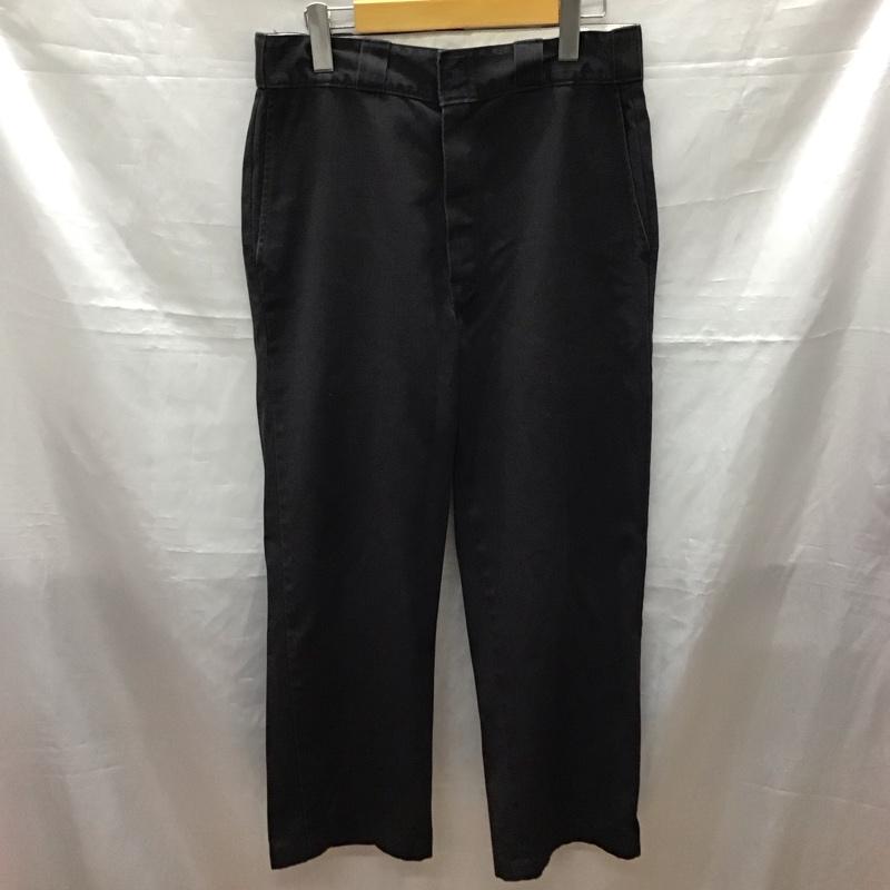 ディッキーズ Dickies パンツ ワークパンツ、ペインターパンツ ワークパンツ ワイドパンツ カジュアルパンツ 32インチ 無地 黒 / ブラック /  メンズ USED 古着 中古 10117509