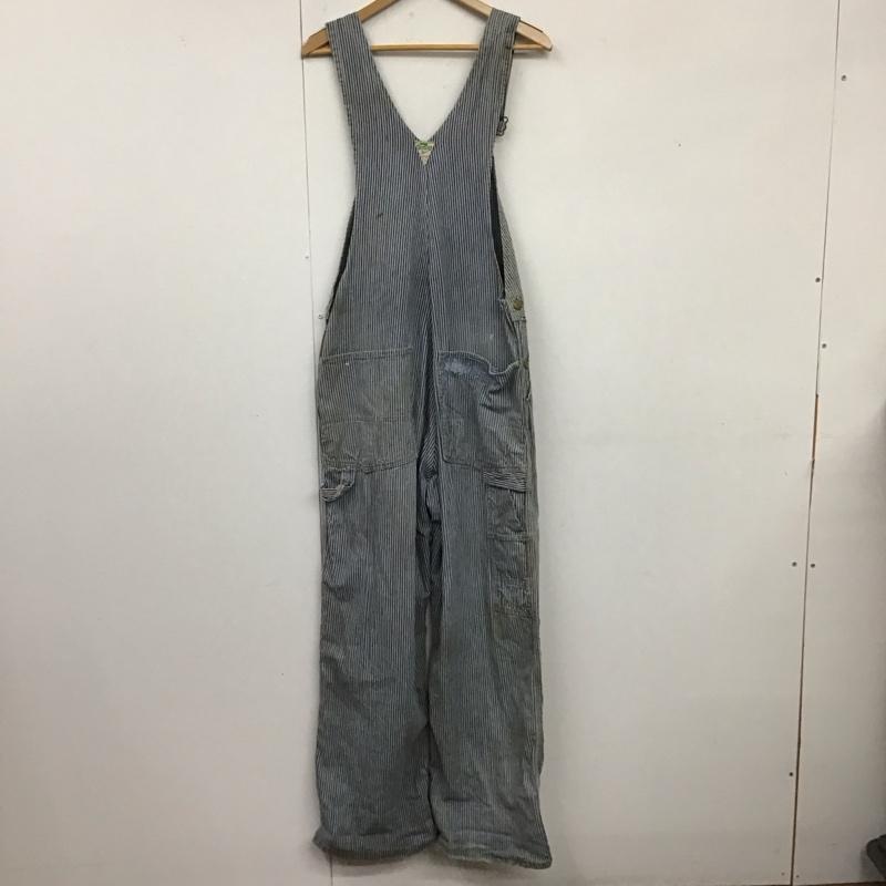 オシュコシュ OSHKOSH サロペット・オーバーオール サロペット、オーバーオール 70s オーバーオール ヒッコリー オールインワン ストライプ インディゴ / インディゴ /  メンズ USED 古着 中古 10119283